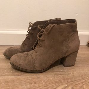Suede booties